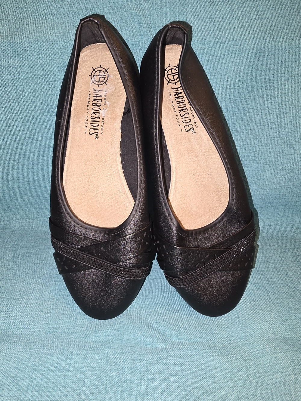 Harborsides Women’s Black Slip-On Ballet Flats